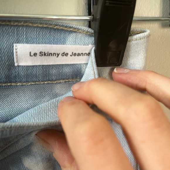 NWOT Frame Le Skinny de Jeanne tie-dye Denim SZ 24 - Picture 2 of 4